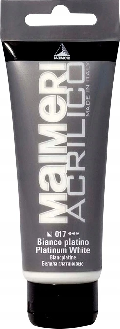 Maimeri Acrilico Akriliniai Dažai 200ml - 017 Platinum Baltas