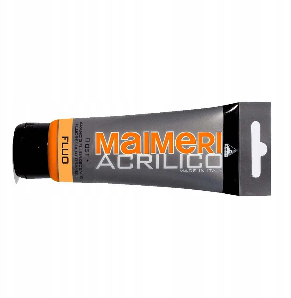 Maimeri Acrylico fluo oranžiniai akriliniai dažai, 200ml