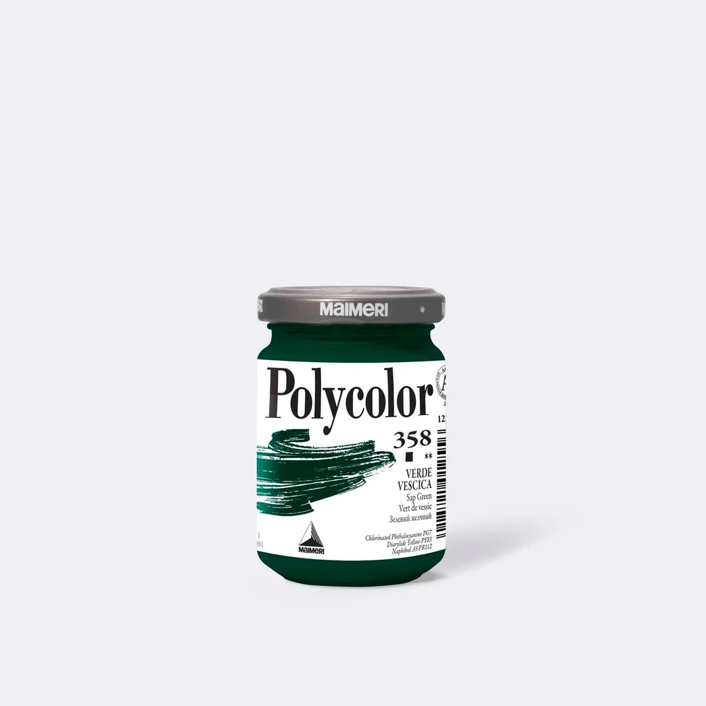 Maimeri Akriliniai dažai Polycolor 140ml, 358 Sap Žalias