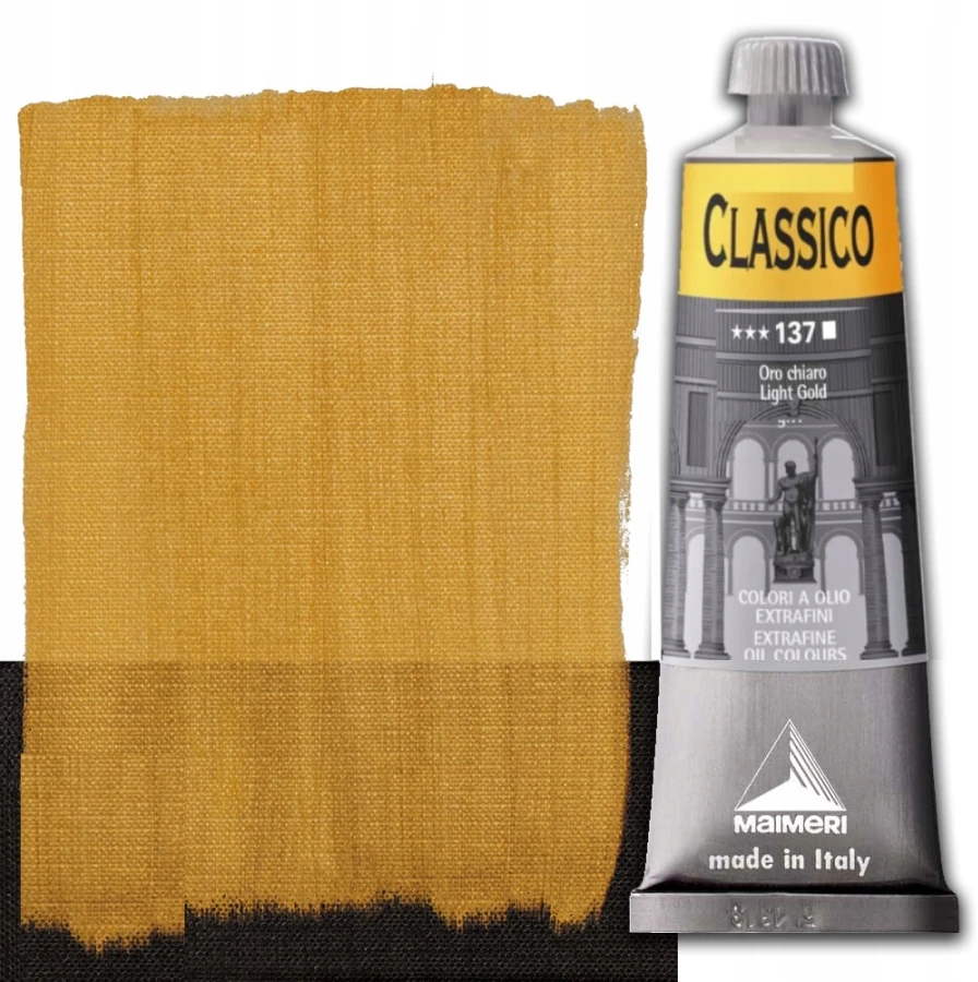 Maimeri Classico Aliejiniai Dažai 60ml 137 Šviesus Auksas