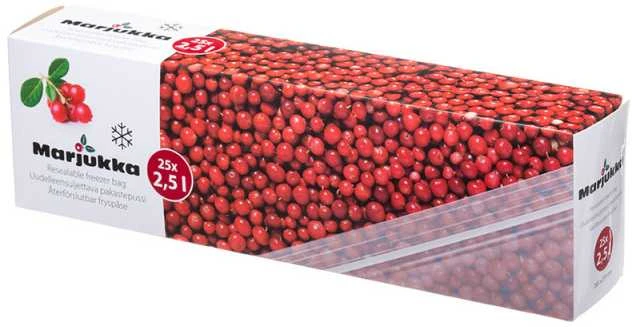 Maišeliai šaldymui užspaudžiami 2,5 l 25 vnt Marjukka 627689