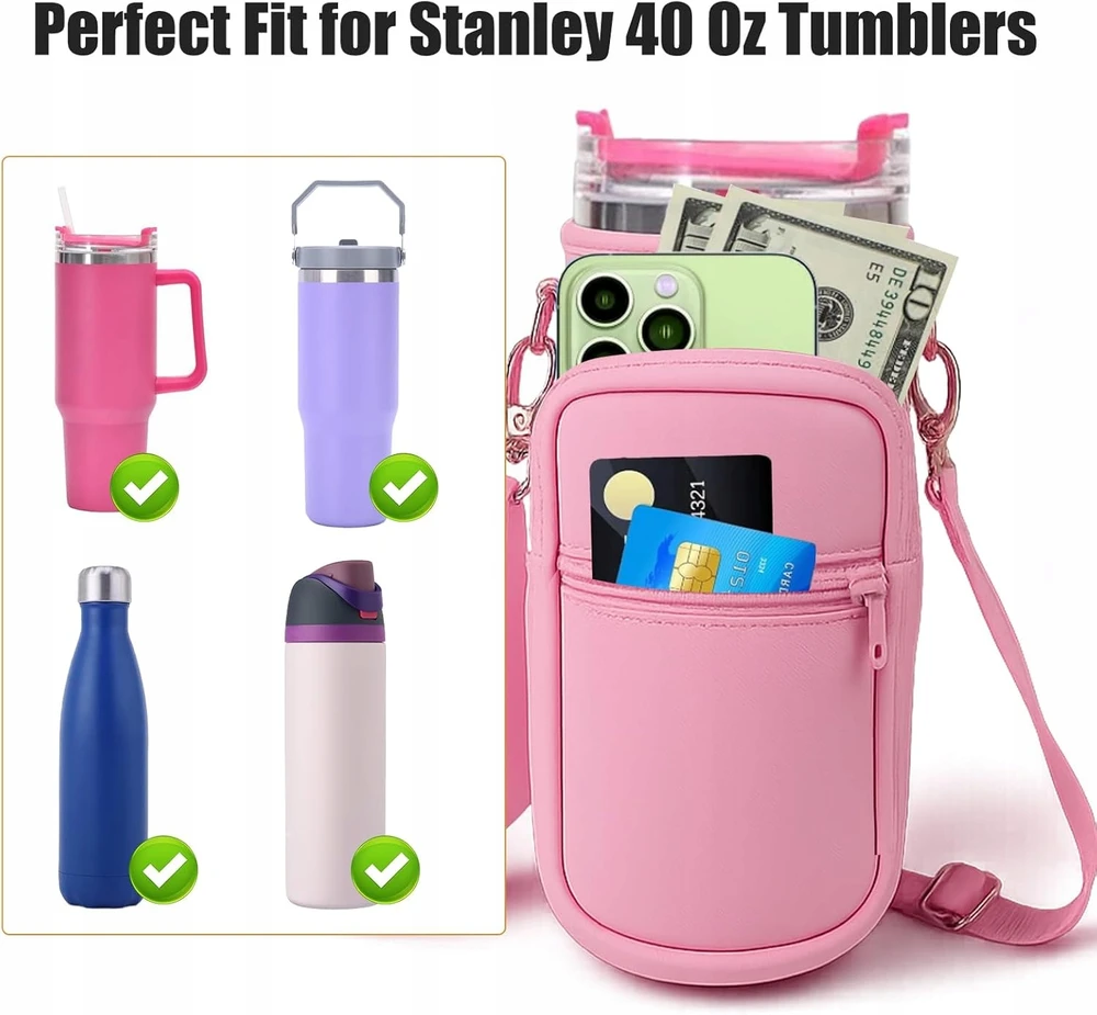 Maišelio vandens butelio dėklo laikiklis, skirtas Stanley taurės terminiam puodeliui 40 oz