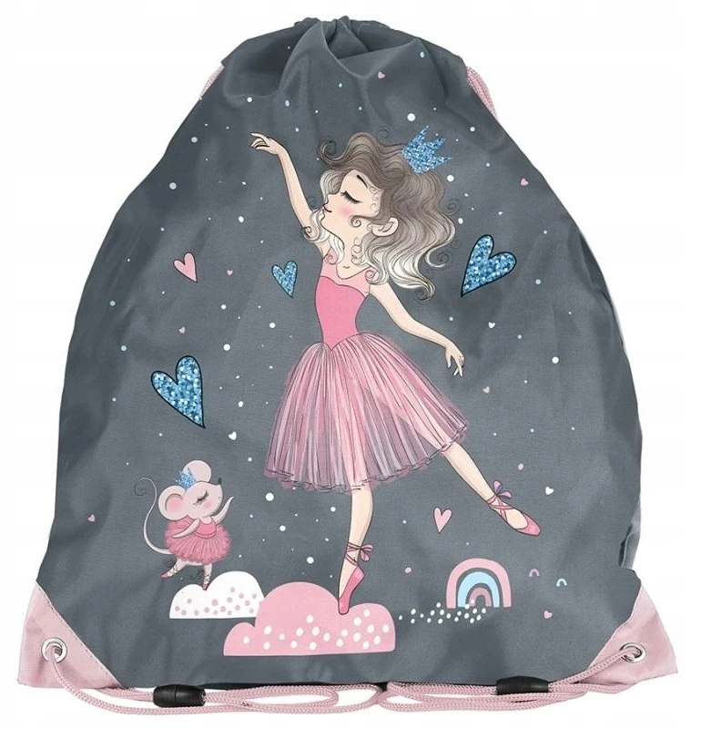 Bag for shoes Paso Ballerina. pink/pilkas
