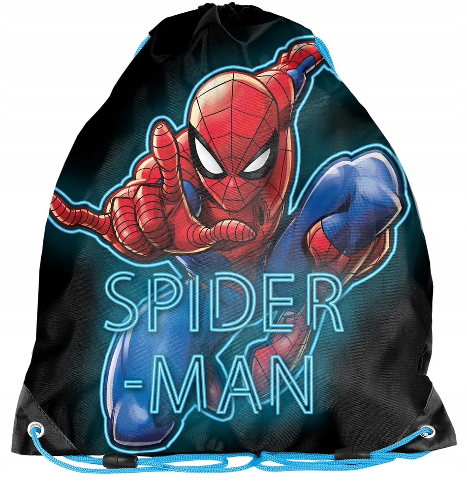 Maišelis sportinei aprangai Paso Žmogus Voras (Spiderman) SP22CS-712, įvairių spalvų