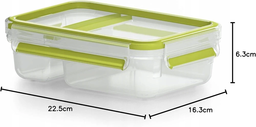 Maisto dėžutė - EMSA - Jogurto dėžutė Clip&Go - 0,8 L - Plastikas - Unikalus šviežumo sandariklis