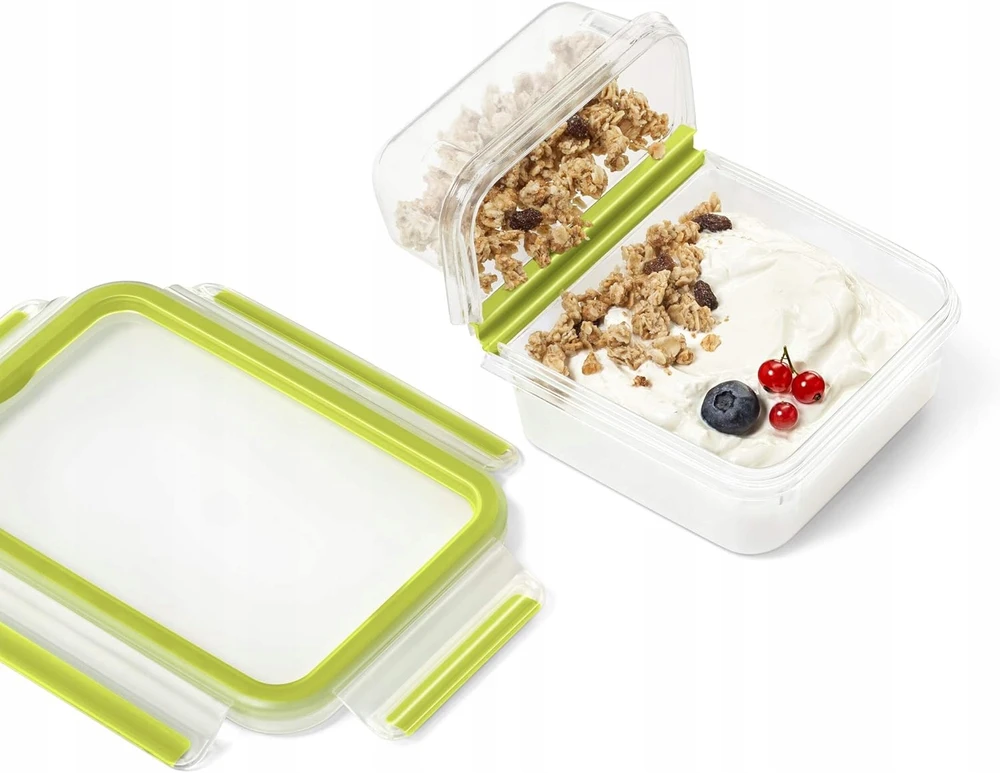 Maisto dėžutė - EMSA - Jogurto dėžutė Clip&Go - 0,8 L - Plastikas - Unikalus šviežumo sandariklis