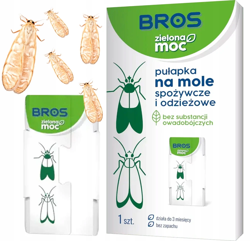 MAISTO IR DRABUŽIAI Žalias POWER MOTH Trap Bros 1 vnt.