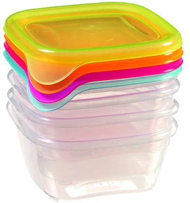 Maisto laikymo dėžučių rinkinys CURVER FRESH&GO, h11 x 15,5 x 15,5 cm, 800 ml, 3 vnt.