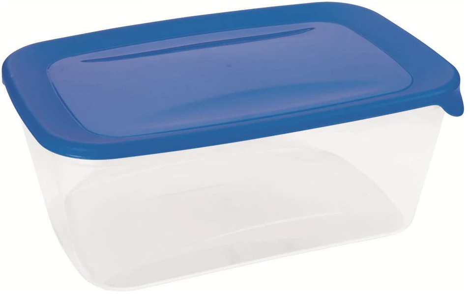 Maisto laikymo dėžutė CURVER FRESH&GO, mėlynu dangteliu, h5 x 17 x 13 cm, 500 ml