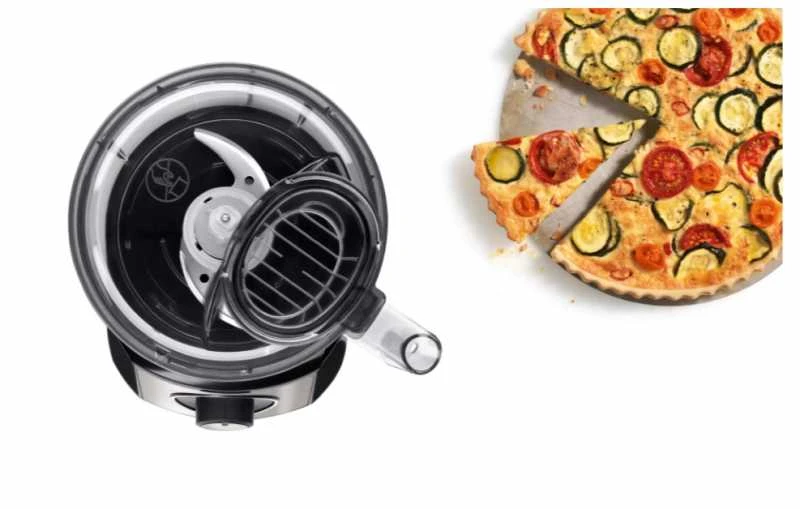Virtuvinis kombainas Bosch MCM3401M Virtuvės kombainas, MultiTalent 3, 800 W, Juoda, šiaušto nerūdijančio plieno