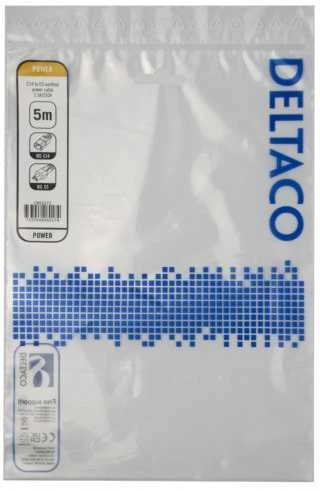 Maitinimo kabelis DELTACO IEC C14 - IEC C5, 5m, juodas / 1902271