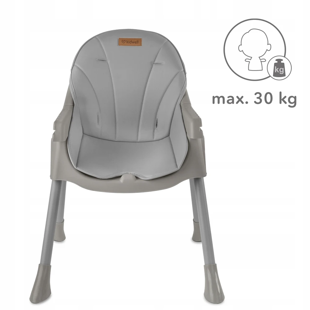 Maitinimo kėdutė Kidwell TINTO 2in1, pilka