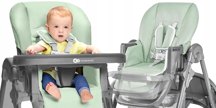Maitinimo kėdutė Kinderkraft Tastee, rožinė