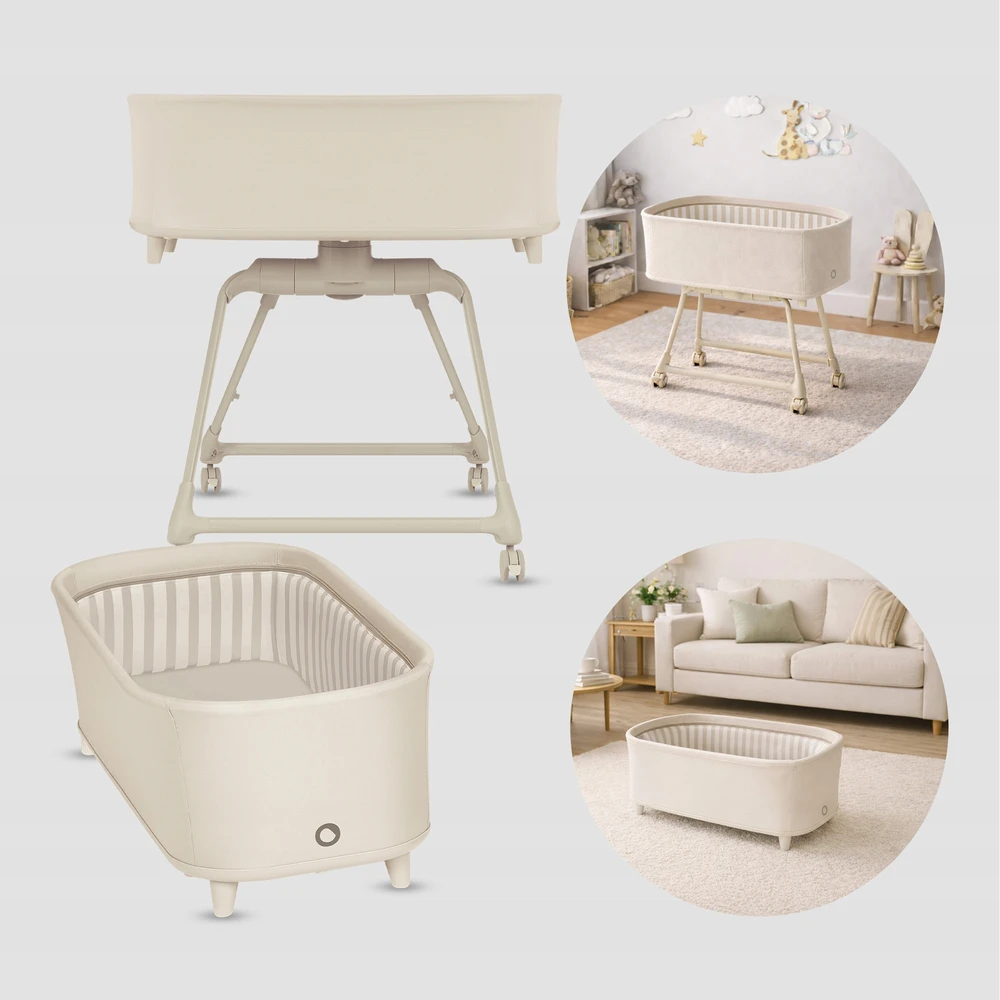 Maitinimo kėdutė, lovelė, čiužinys, diržai, Lionelo Maddie SET