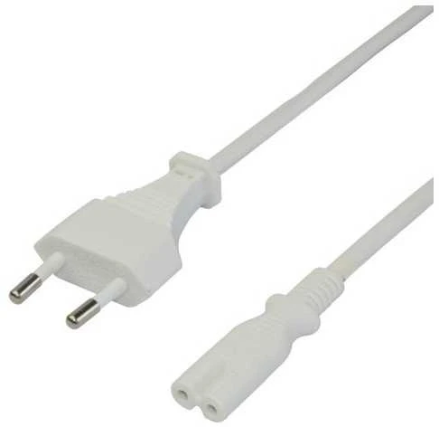 Maitinimo laidas DELTACO CEE 7/16 - C7, 3,0m, baltas / 1902294