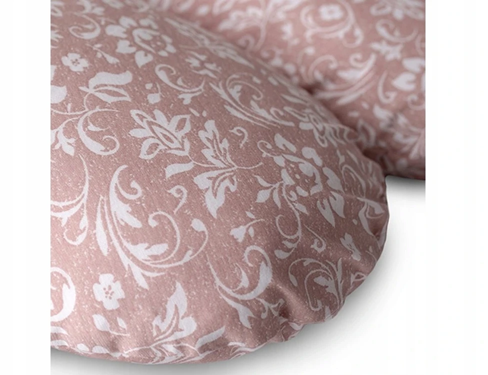 CebaBaby maitinimo pagalvė dżersej multi rožinė gėlės W-880-000-827