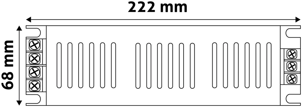 LED maitinimo šaltinis Avide 60W 12V IP67