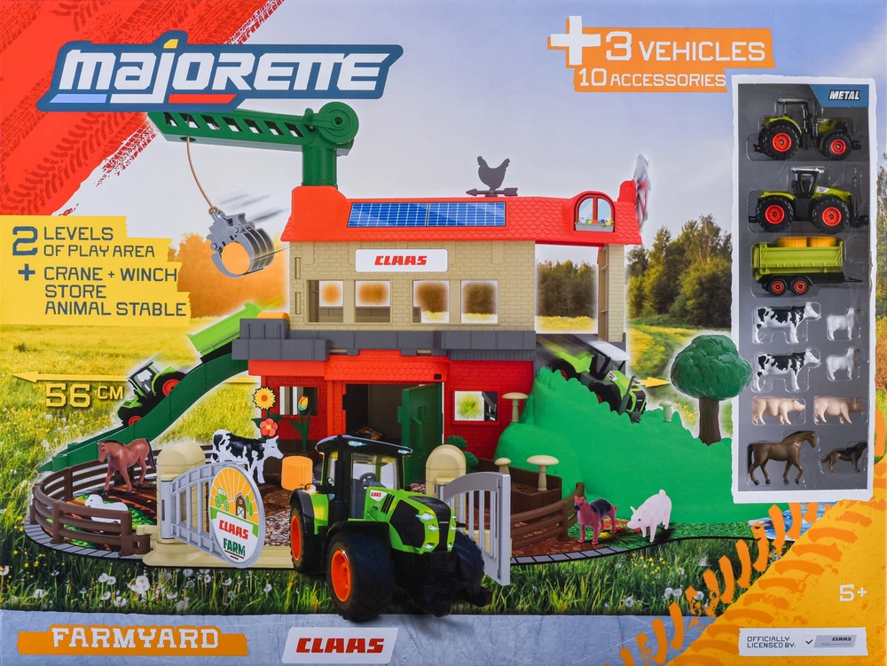 Majorette – Farmyard + 3 Vehicles (8503009000)