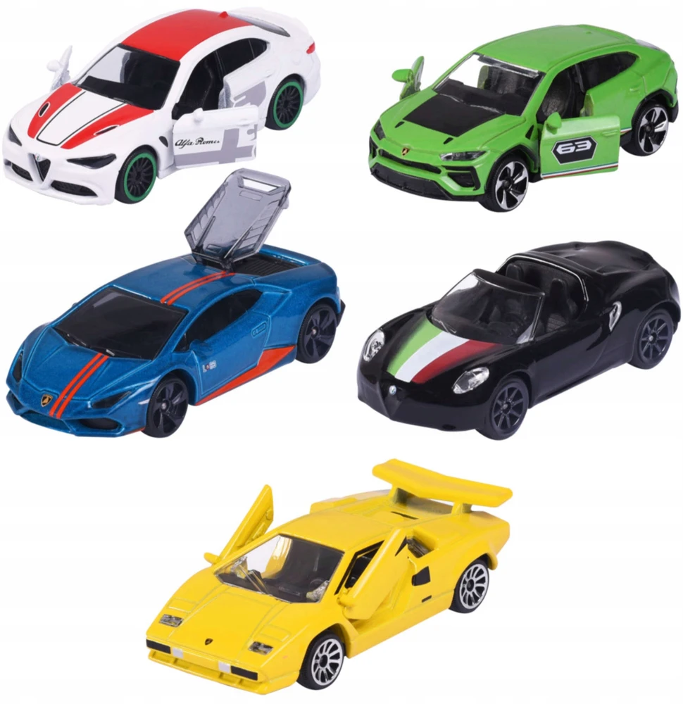 Majorette Žaisliniai automobiliai Dream Cars Italy, 7,5 cm, 5 vnt