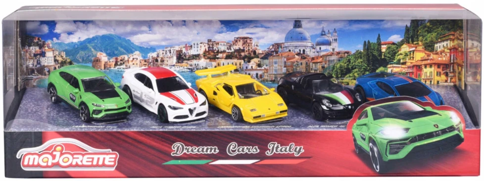 Majorette Žaisliniai automobiliai Dream Cars Italy, 7,5 cm, 5 vnt