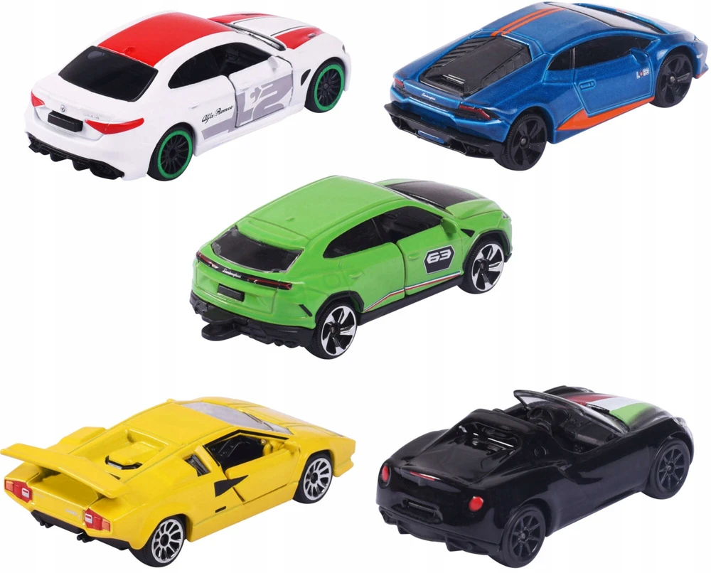 Majorette Žaisliniai automobiliai Dream Cars Italy, 7,5 cm, 5 vnt