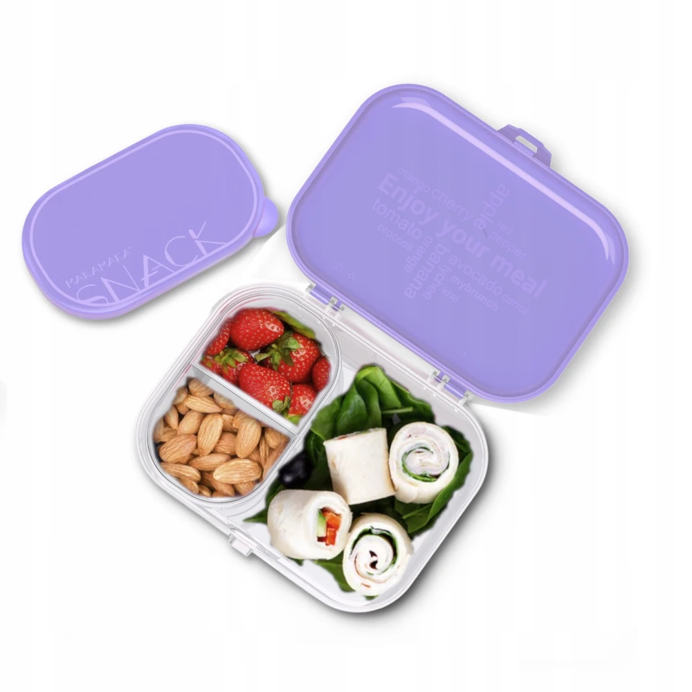 Makamaka Mybrunch 1220ml + Mysnack 400ml - Violetinė