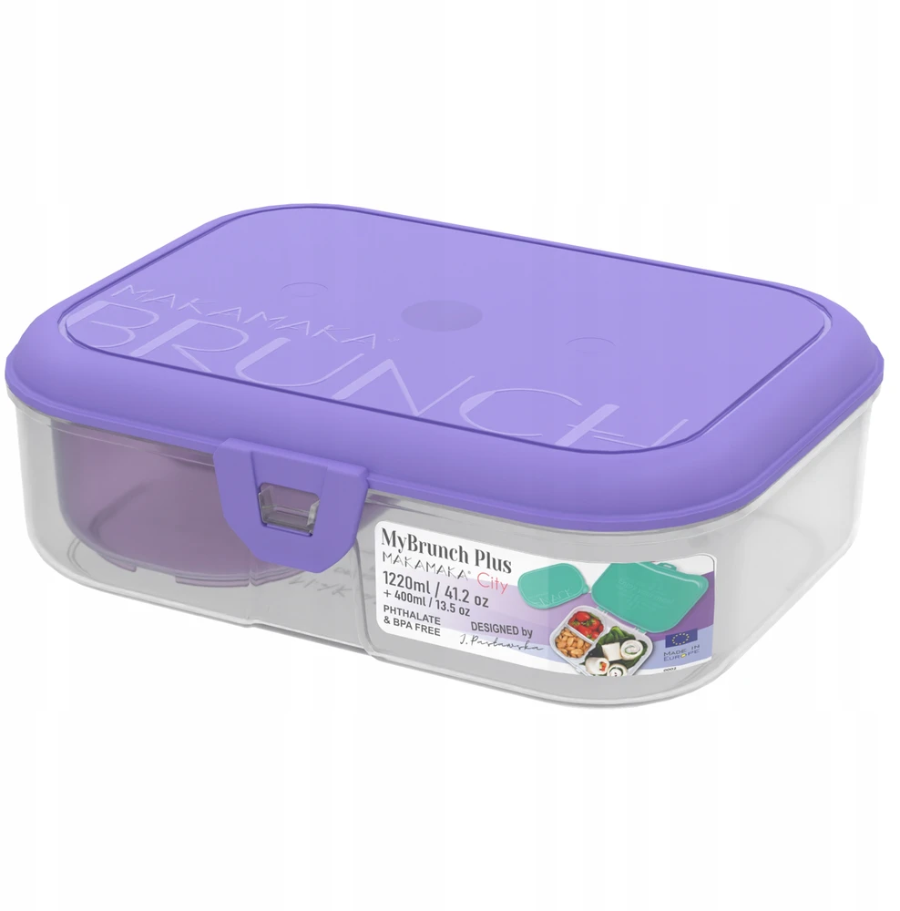 Makamaka Mybrunch 1220ml + Mysnack 400ml - Violetinė