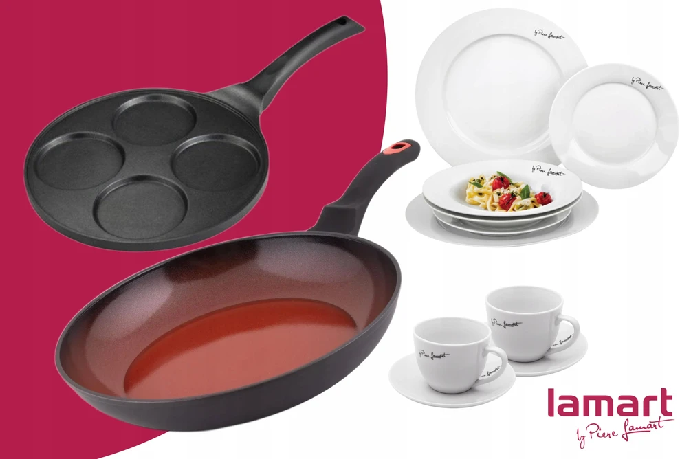 Makaronų puodas su sieteliu Lamart LT1067 6L Nerūdijantis plienas