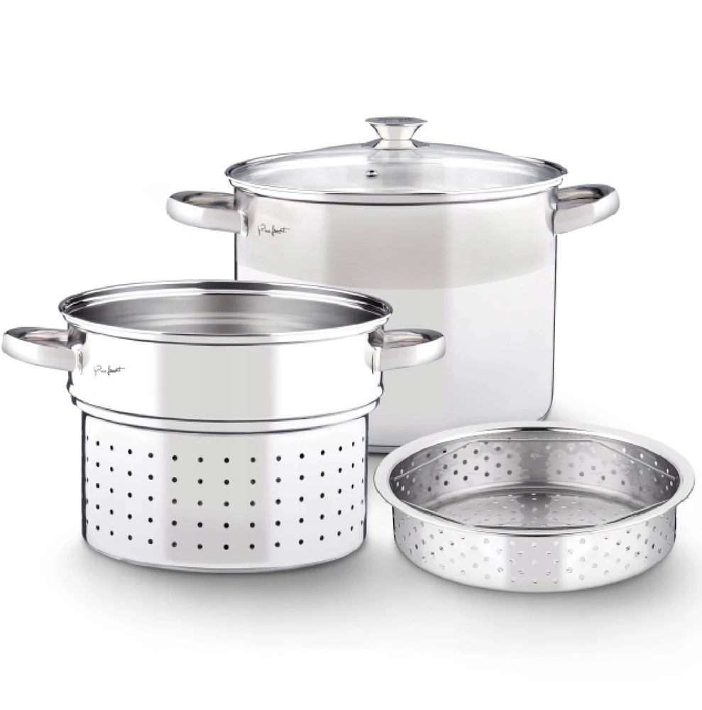 Makaronų puodas su sieteliu Lamart LT1067 6L Nerūdijantis plienas