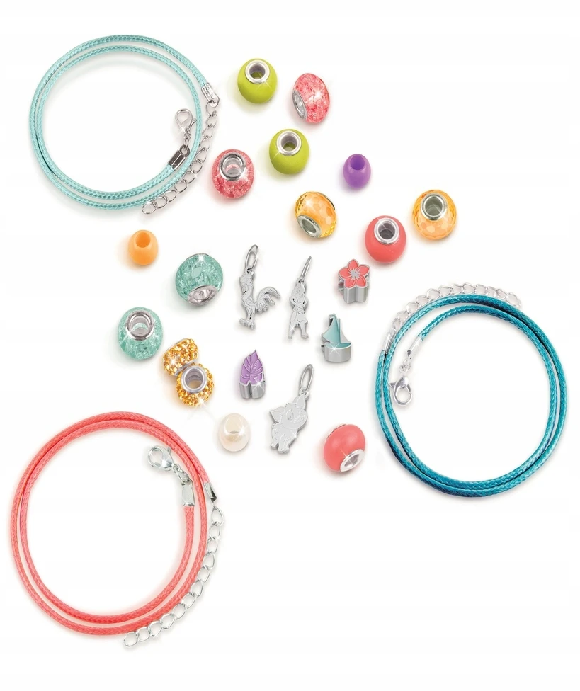 Make It Real Disney Princess Moana papuošalų rinkinys 3x apyrankės + karoliukai + pakabukai 8+