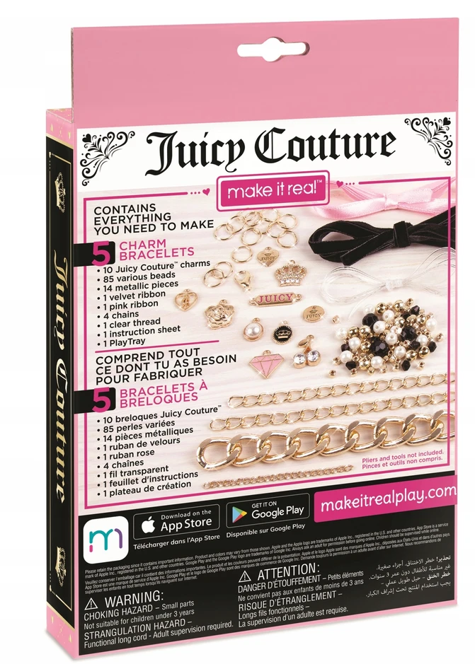 Make It Real JUICY COUTURE RINKINYS: SUKURKITE 5 PAKABANČIAS APYRANKES – 118 vnt.
