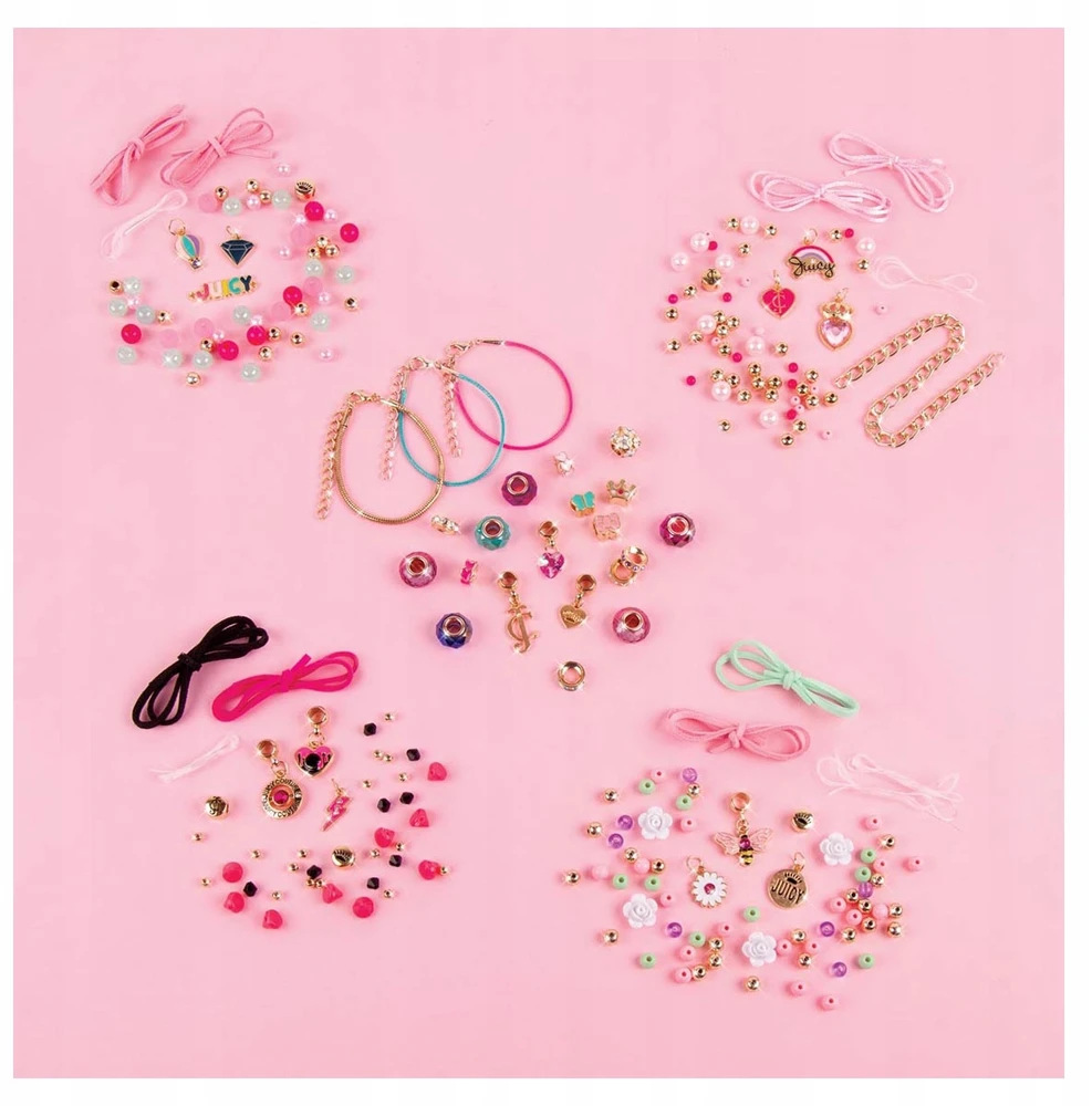 MAKE IT REAL Juicy Couture Surprise apyrankės su pakabukais 3 vnt.