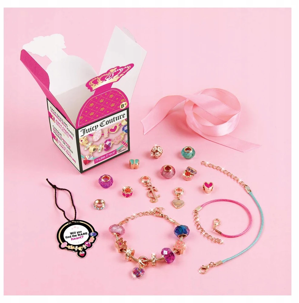 MAKE IT REAL Juicy Couture Surprise apyrankės su pakabukais 3 vnt.