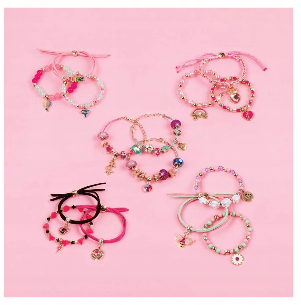 MAKE IT REAL Juicy Couture Surprise apyrankės su pakabukais 3 vnt.