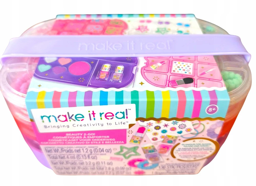 Make It Real Kosmetinis Rinkinys 136 Det. Nešiojama Lagaminėlis su Makiažu