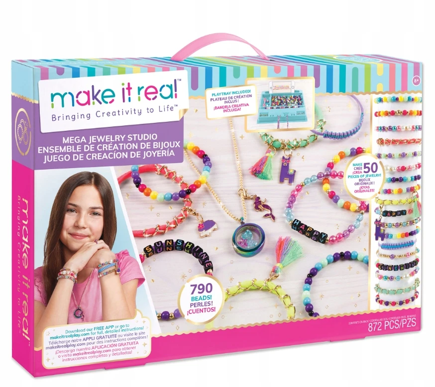 Make It Real Kūrybiškas rinkinys papuošalų apyrankėms kurti