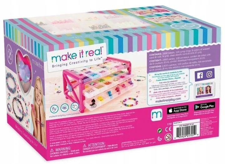 Make It Real PADARYKITE JĮ TIKRĄ STUDIJĄ, KURIAME GAMYBĄ KŪRYBINIUS APYRANKŲ RINKINYS