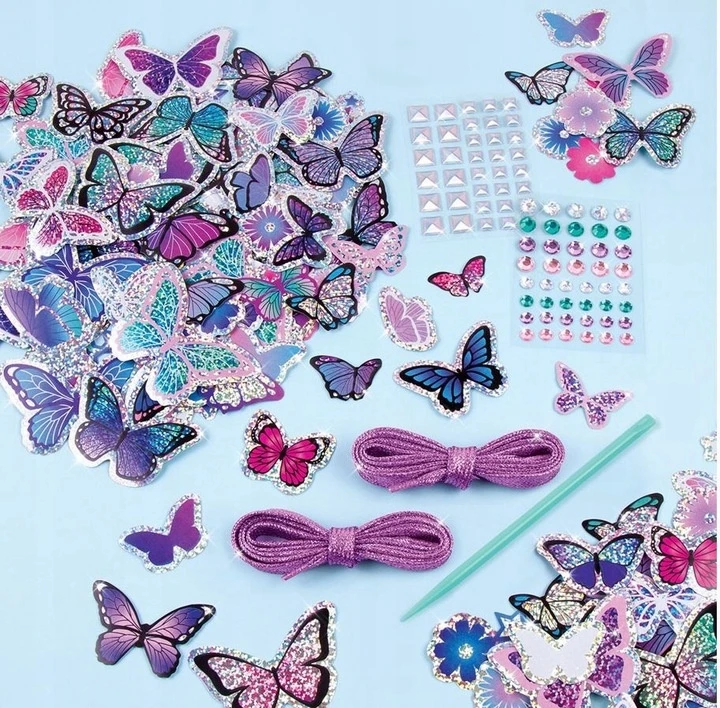 Make It Real Padarykite tai tikru batų dekoracijų rinkiniu Lipdukas Chic Buterflly 1325