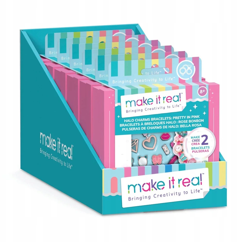 MAKE IT REAL Pretty in Rožinė Bracelet Set, kūrybingas žaislas