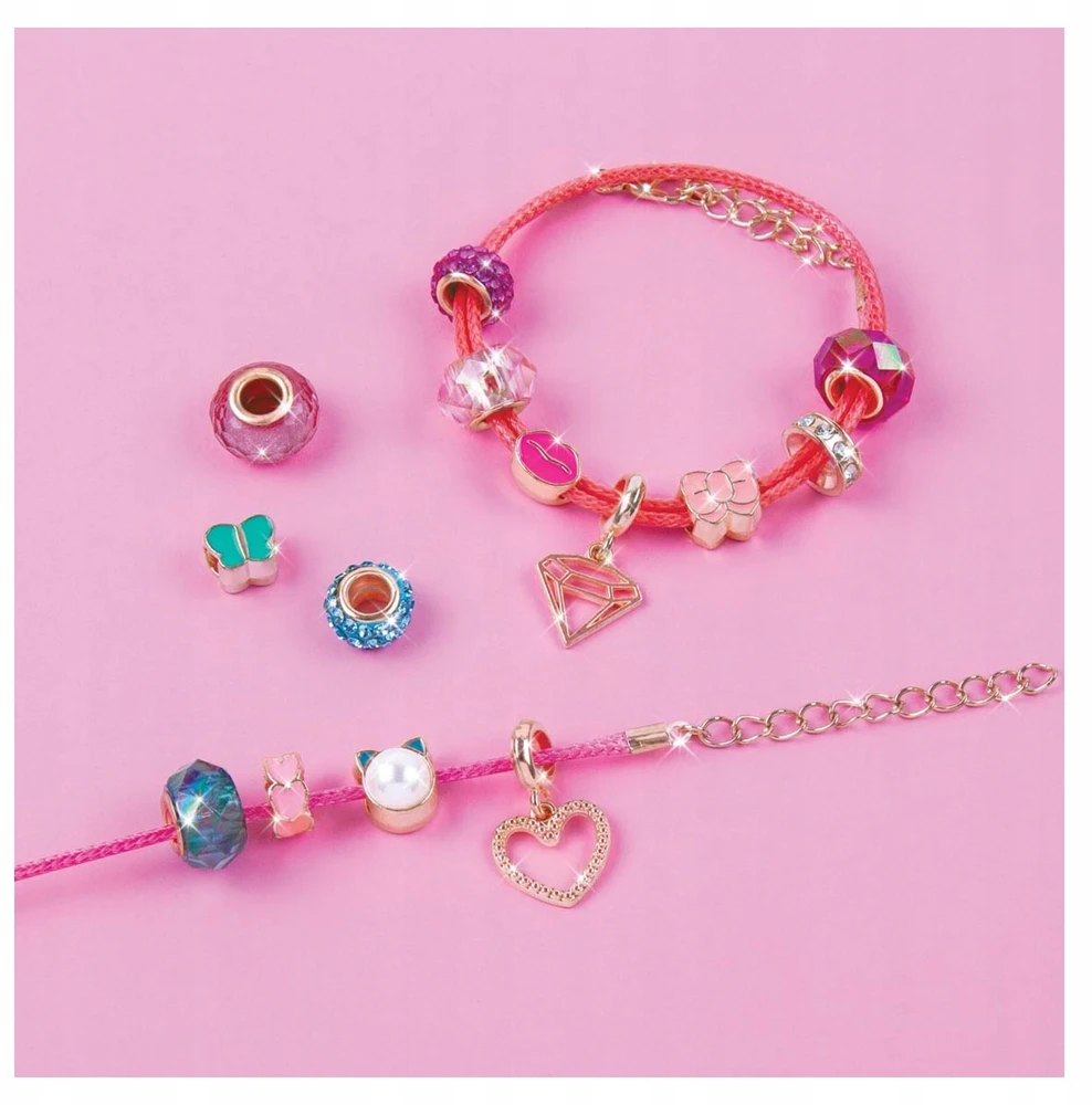 MAKE IT REAL Pretty in Rožinė Bracelet Set, kūrybingas žaislas