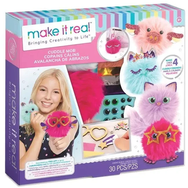 Make it Real Pūkuotas draugas Rinkinys Raktų pakabukų gamybai