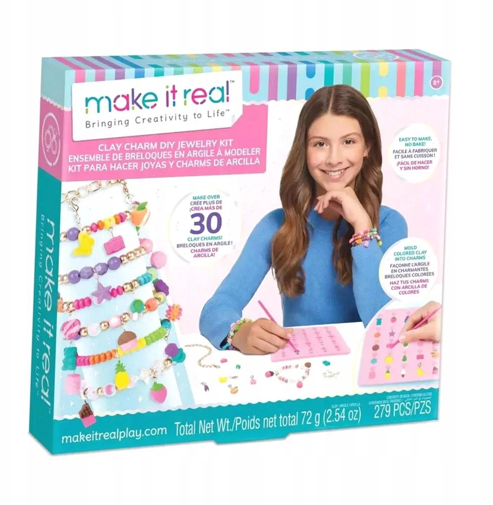 Make it Real rinkinys: 30 pakabukų iš minkštos masės, 9 spalvos