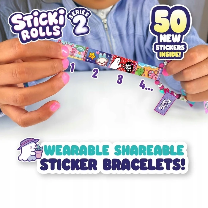 Make It Real Sticki Rolls Apyrankės Kapsulė 50 Lipdukai 2 vnt Mystery Surprise
