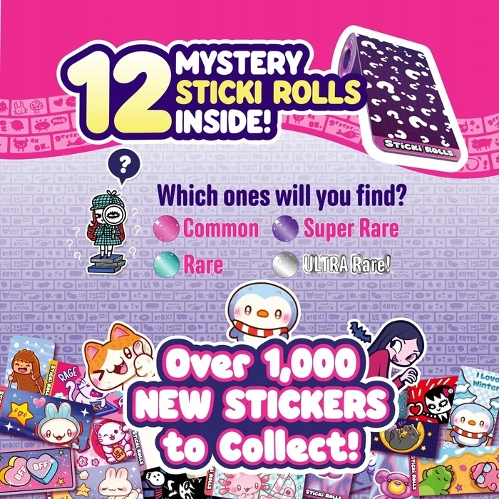 Make It Real Sticki Rolls Rinkinys: 320 Lipdukų, Apyrankės, Karoliai