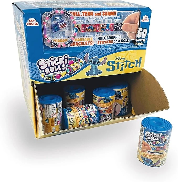 Make It Real Sticki Rolls Stitch DIY apyrankė + 50 lipdukų staigmenos DOVANA