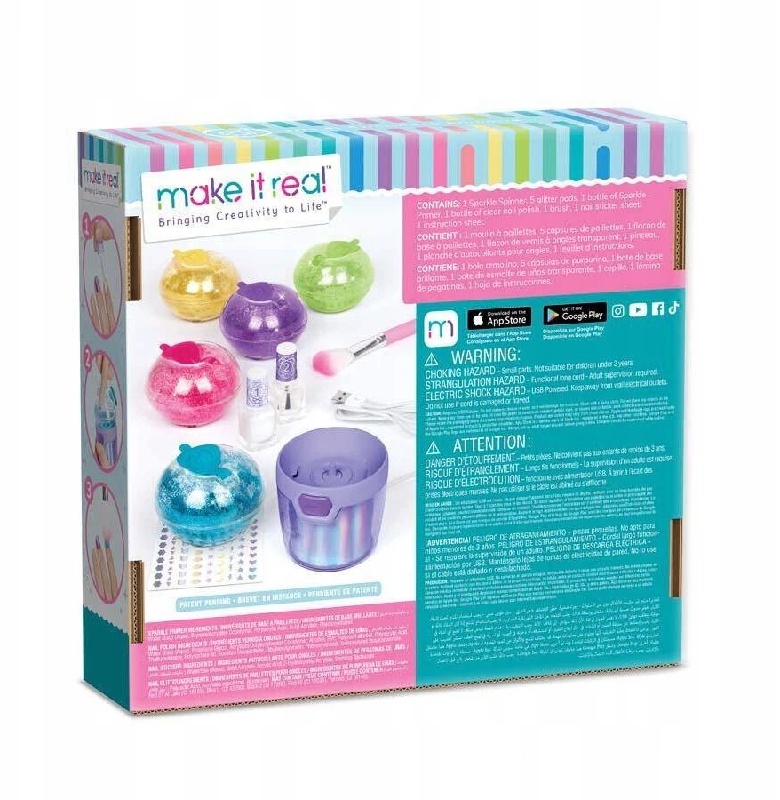 Make_It_Real Nagų priežiūros rinkinys Make It Real PARTY NAILS 2467M