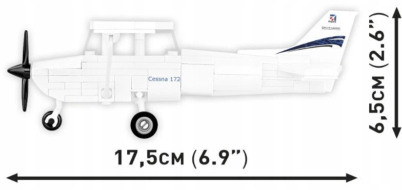 Maketas - COBI - CESSNA 172 SKYHAWK W - Plastikas - 150 dalių - Rinkti pačiam