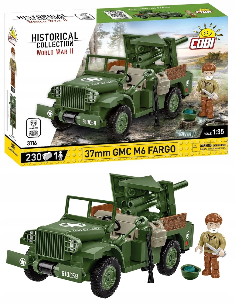 Maketas - COBI - GMC M6 FARGO - Plastikas - Interjeras - Vaikams/Mišrus