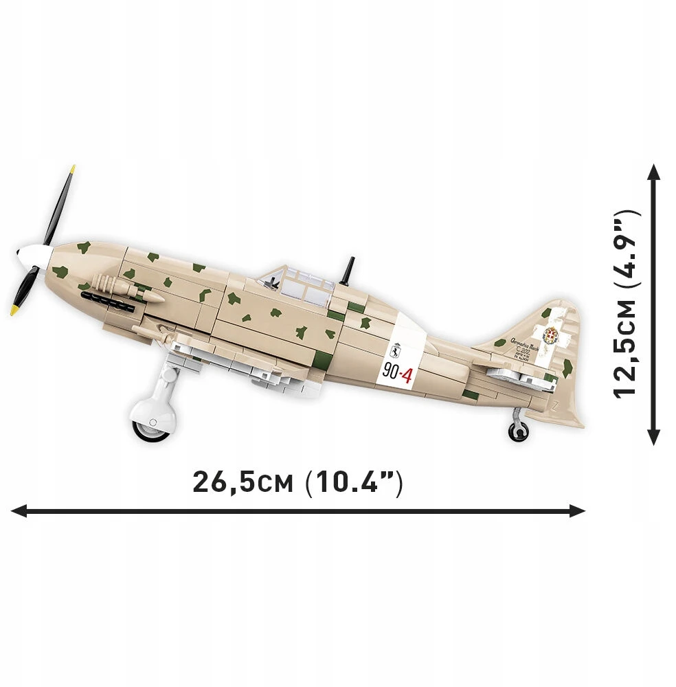 Maketas - COBI - Macchi C.202 'Folgore' - 576 dalys - Plastikas - Renkama pačiam