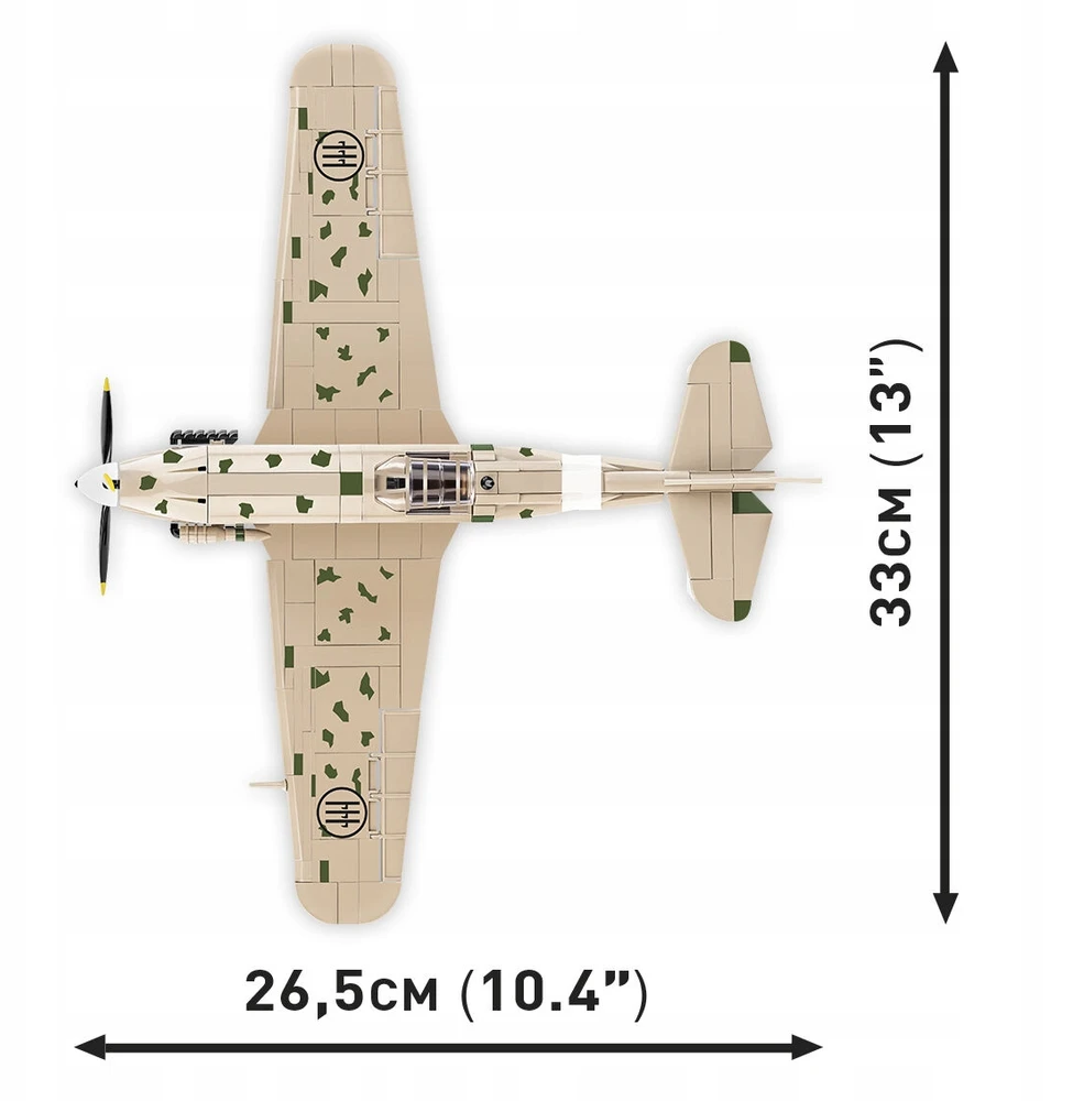 Maketas - COBI - Macchi C.202 'Folgore' - 576 dalys - Plastikas - Renkama pačiam
